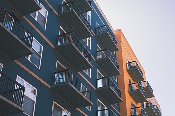 balconies on an apartment building